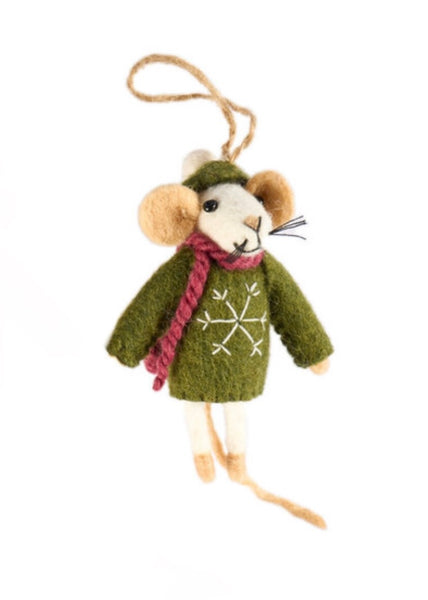 Decoration | Mice (Green Sweater)
