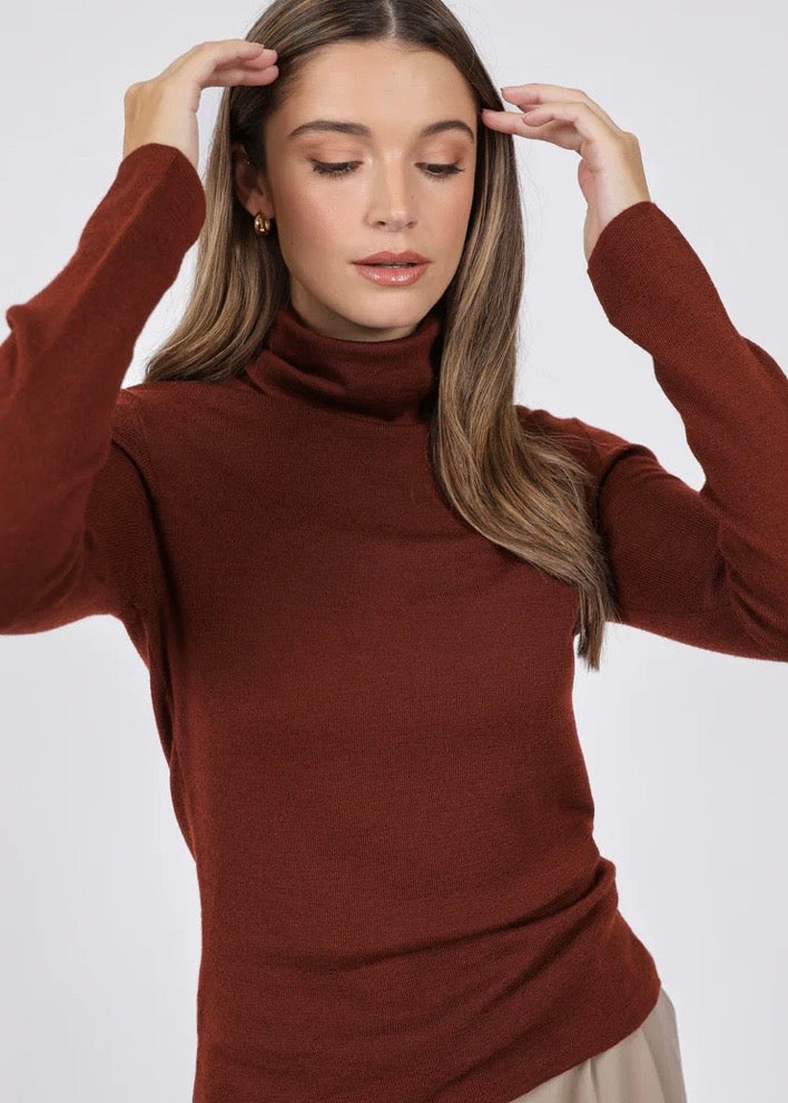 Roll Neck Knit | Alto (Saffron)