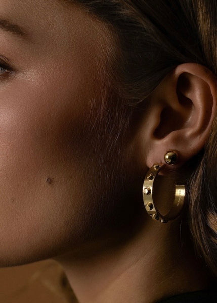 Earrings | Odyssée Stud Hoop (Gold)