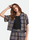 Knit | Crochet Button Down (Mood Indigo/Off White)