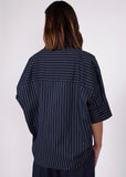 Back view of Marlow Shoreline Ink Stripe shirt