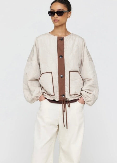 Jacket | Foster (Brown + Cream)