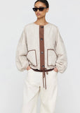 Jacket | Foster (Brown + Cream)