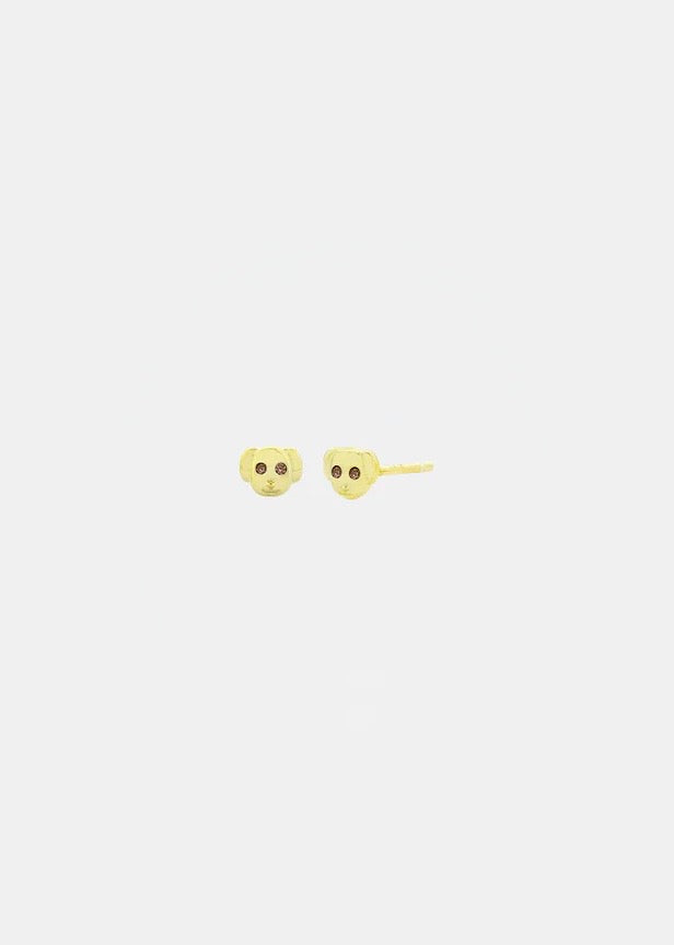Earrings | Doggie Studs (Gold)