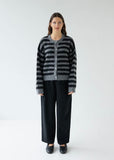 Cardigan | Alpaca (Graphite Stripe)
