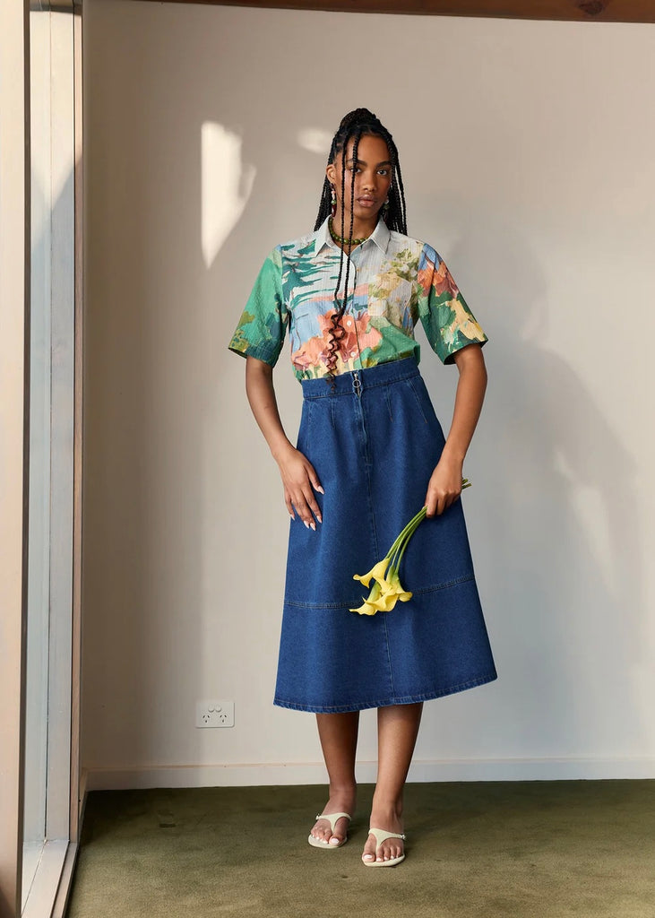 Skirt | Aries (Dark Wash)