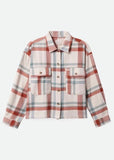 Shirt | Bowery Boyfriend Flannel (White Smoke / Terracotta)