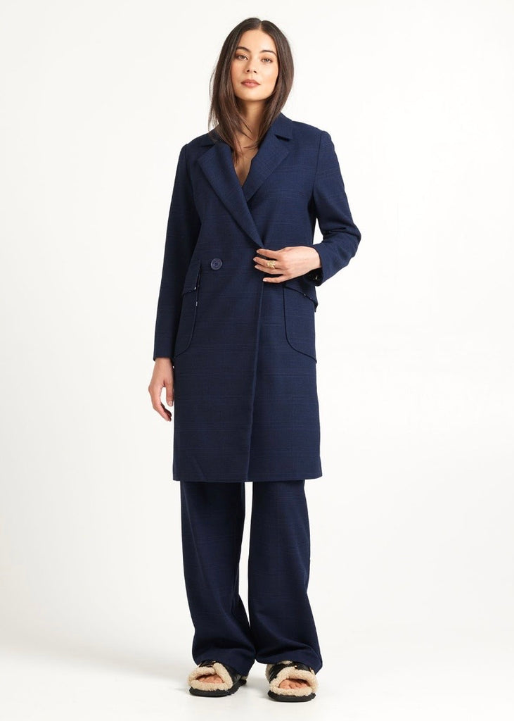Pant | Rose (Navy Plaid)