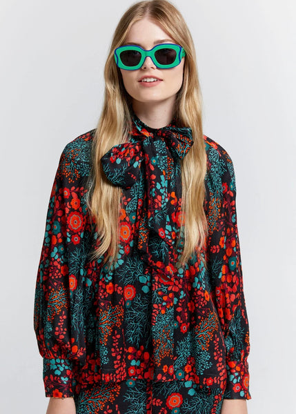 Top | Meadow Bow (Black Multi)