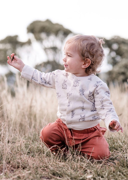 Cardigan | Essentials Fleece (Almond-Burrowers)