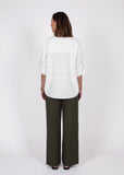 Back view of Marlow Shoreline chalk shirt