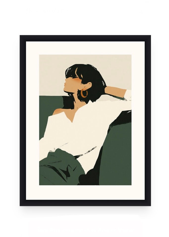 Art Print | Relaxing women