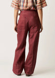 Back view of Nancybird Bodhi Linen pant in Spice