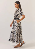 Dress | Godet (Black Floral)