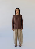 Jumper | Relaxed Knit Pullover (Cocoa)