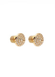 Earrings | Voltage Stud (Gold/cubic zirconias )