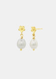 Earrings | Pearly Daisy Day Studs (Gold)