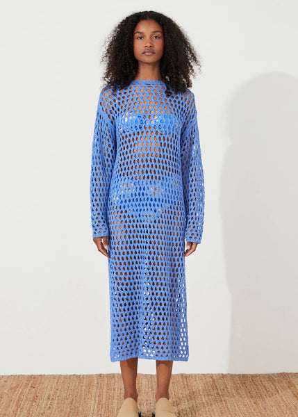 Dress |Crochet Knit (Sky)
