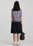 Knit Tee |Francisco (Lilac/Dark Purple)
