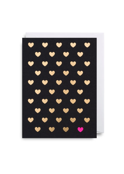 Card | Gold Hearts