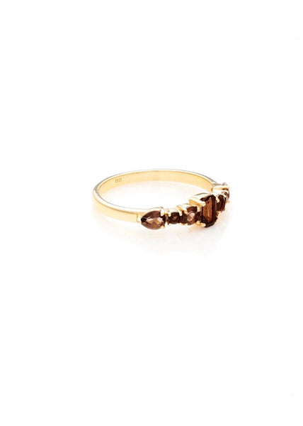 Ring | Theia (Smokey Quartz/Gold)