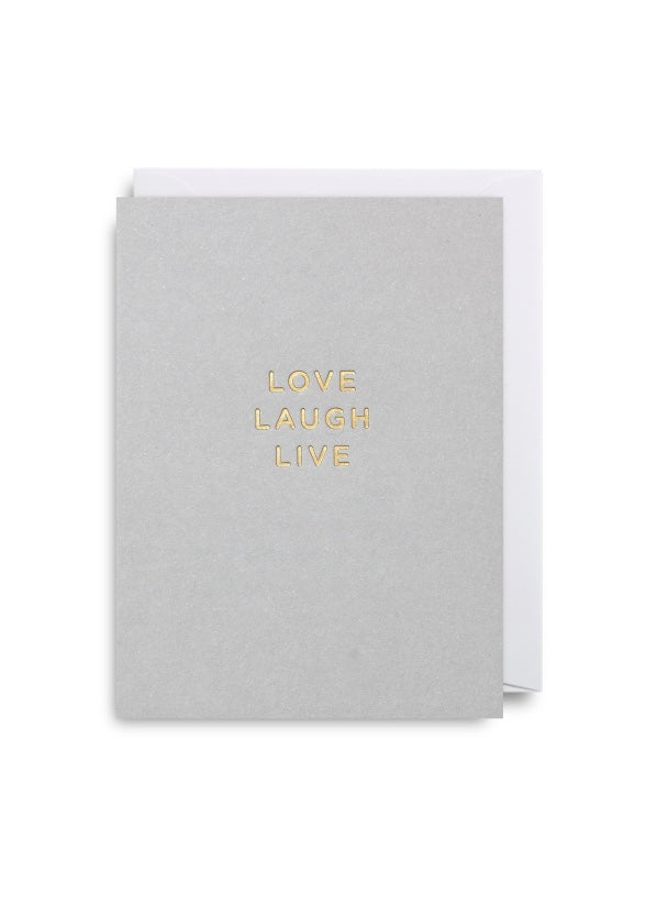 Card | Love, Laugh, Live