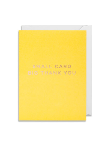 Card | Small Card Big Thank You