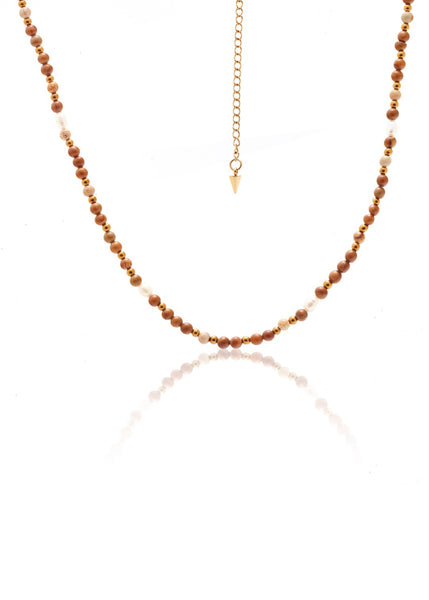 Necklace | Gia (Woodgrain)