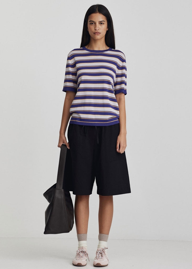 Knit Tee |Francisco (Lilac/Dark Purple)