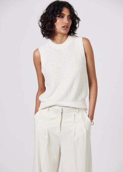 Top | Leo Crew Tank (Ecru)