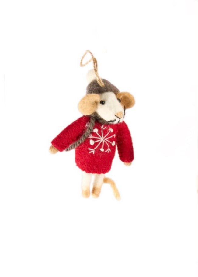 Decoration | Mice (Red Sweater)