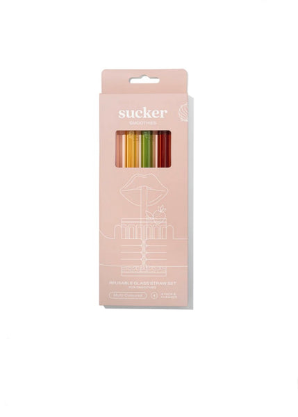 Drinking Straws | Smoothie (Multi Colour Glass)