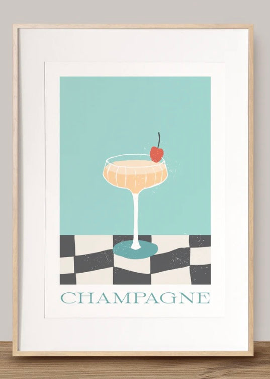 Print | Summer Drinks (Champagne)