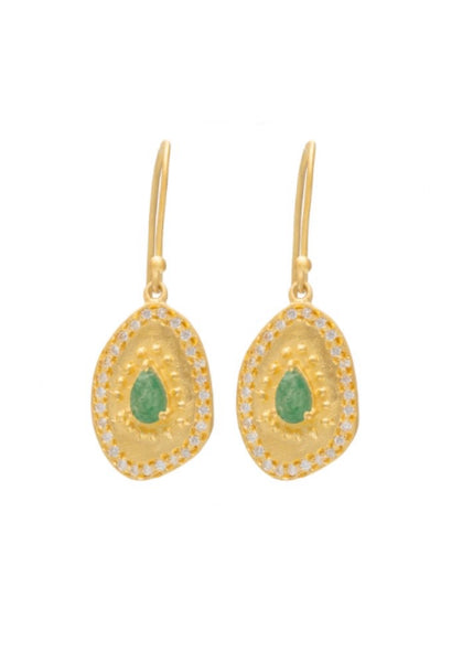 Earrings | Aventurine Clio (Green Zircon)