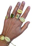 Ring | Peridot (Green Glass)
