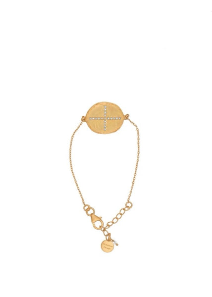 Bracelet | Cross (Blue Topaz)