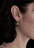 Earring | Love Anchor (Onyx/Sterling Silver)