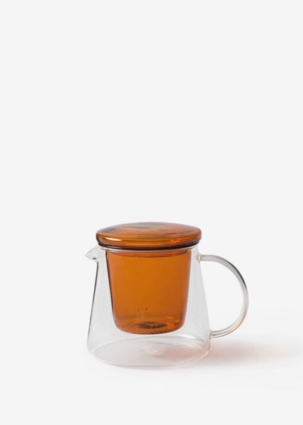 Teapot | Coloured Lid (Clear/Amber)