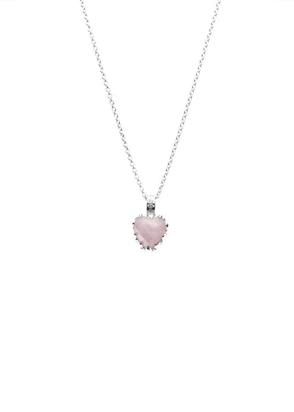 Necklace | Love Claw (Rose Quartz/Sterling Silver)