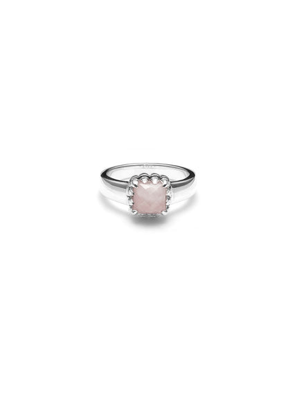 Ring | Baby Claw (Rose Quartz/Sterling Silver)