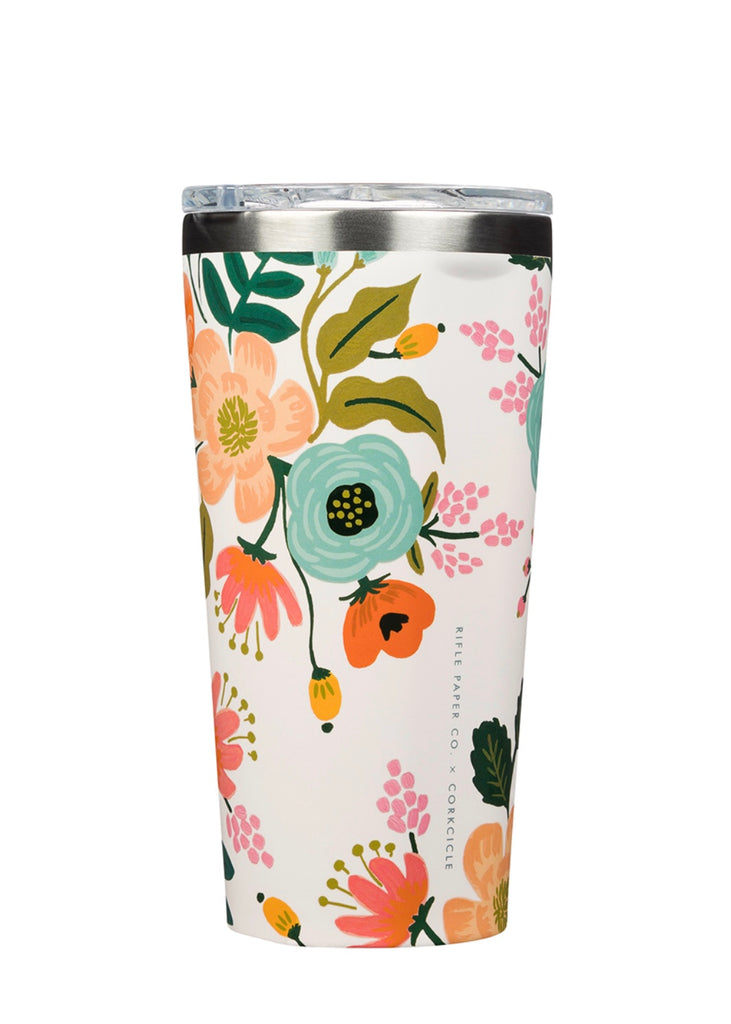 Tumbler | Stainiess Steel (Cream Lively Floral-Rifle Paper)