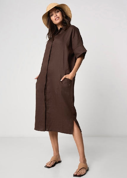 Dress | Shadow Linen (Chocolate)