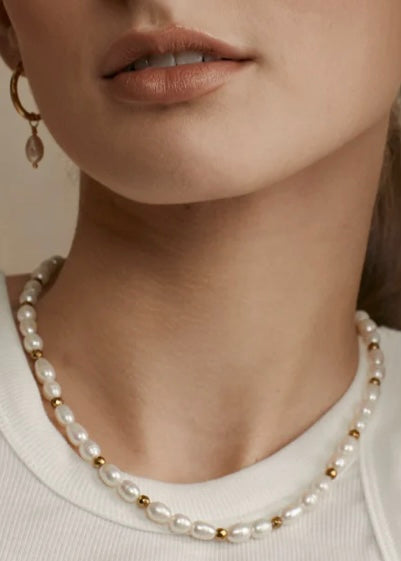 Necklace | La Mer (Pearl/Gold)