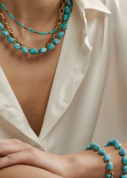 Necklace | Azura (Turquoise/Gold)