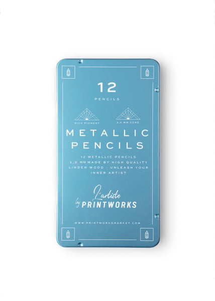 Pencils | Set of 12 (Metallic)