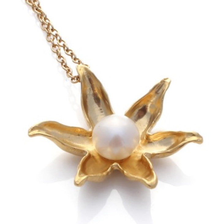 Necklace | Gold Floating Lotus