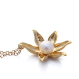 Necklace | Gold Floating Lotus