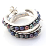 Earrings | Small Sea Pod Hoops (Silver)