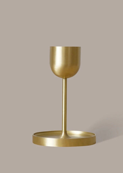 Candle Holder | Fountain Brass (Medium)