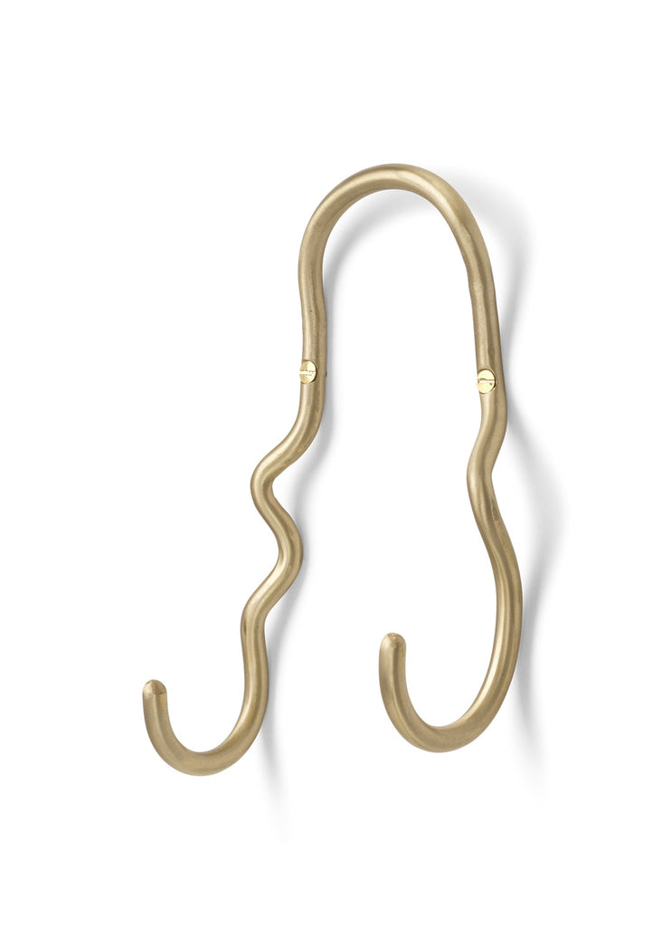 Hook | double Curvature (Brass)